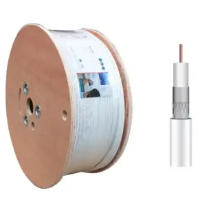 Triax RG6 Coax Cable CCS PVC White 250m Drum