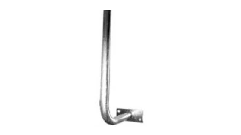 Curved Fascia Mount 500mm-32mm Pipe - Hockey Stick