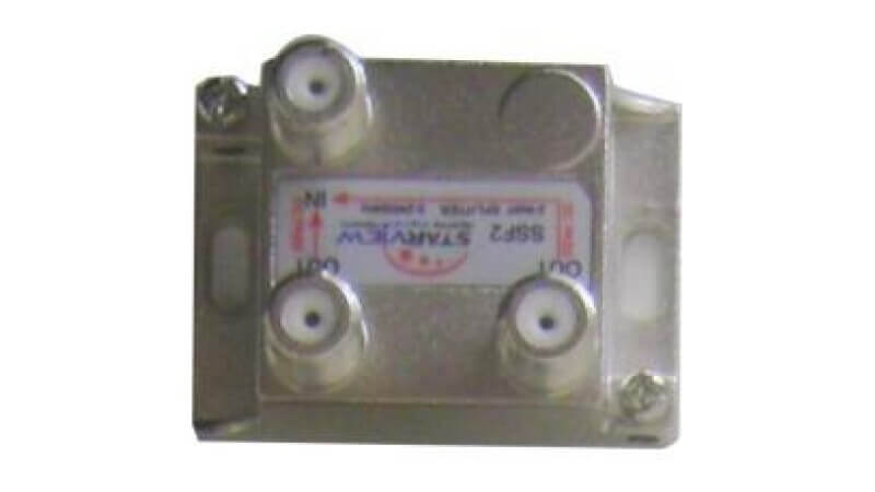 Starview 2 way Splitter Power Pass to all Ports