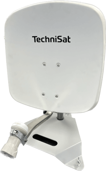 TechniSat SATMAN Portable Satellite Dish with Tri Base Kit - White