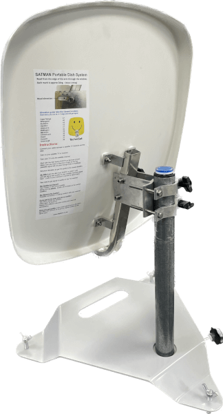 TechniSat SATMAN Portable Satellite Dish with Tri Base Kit - White - Image 4