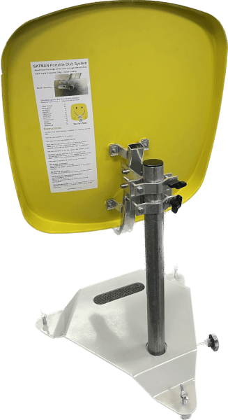 TechniSat SATMAN Portable Satellite Dish Kit with Tri Base - Yellow Smiley - Image 2