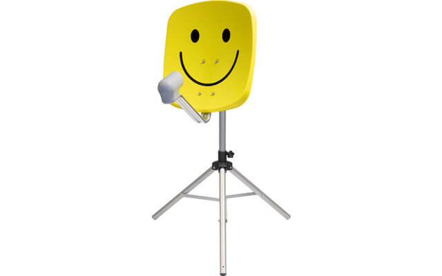 TechniSat Portable Dish Kit - Full Tripod - Yellow Smiley
