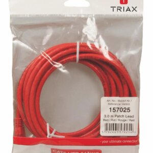 CAT6 Red 3.0M Patch Cable